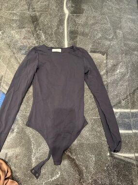 Babaton Black Long-Sleeve Bodysuit